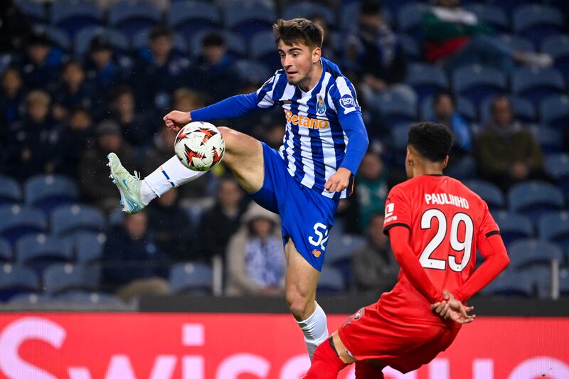 FC Porto's teenage defender Martim Fernandes could be an ideal long-term replacement for Trent Alexander-Arnold. Photograph: Miguel Riopa/AFP via Getty Images