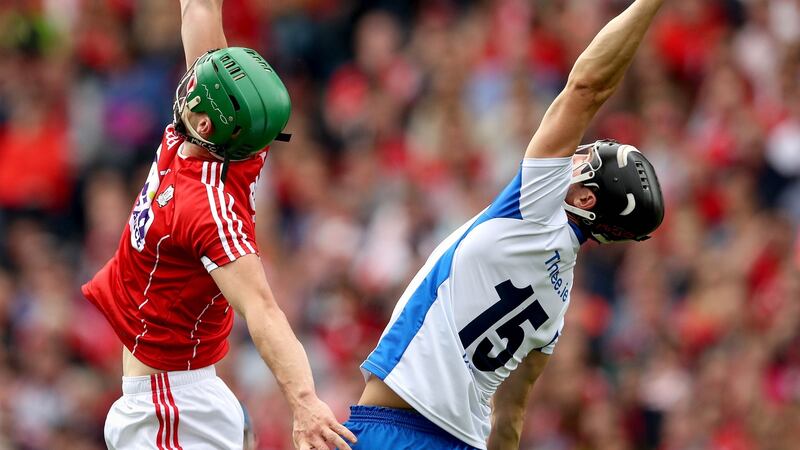 Darragh Fives filled Tadhg De Búrca’s sweeper role with aplomb as Waterford beat Cork. Photograph: Ryan Byrne/Inpho