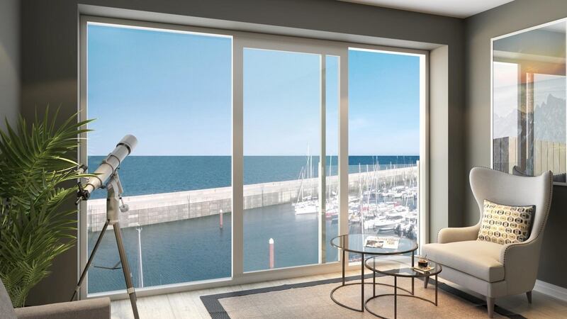 Computer generated rendering of new apartments at Rowan Point at Marina Village