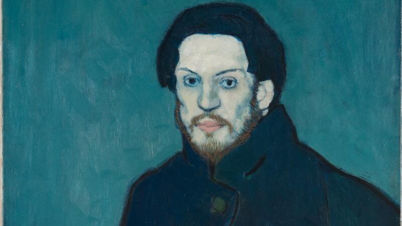 Detail from Self-portrait (1901) by Pablo Picasso
