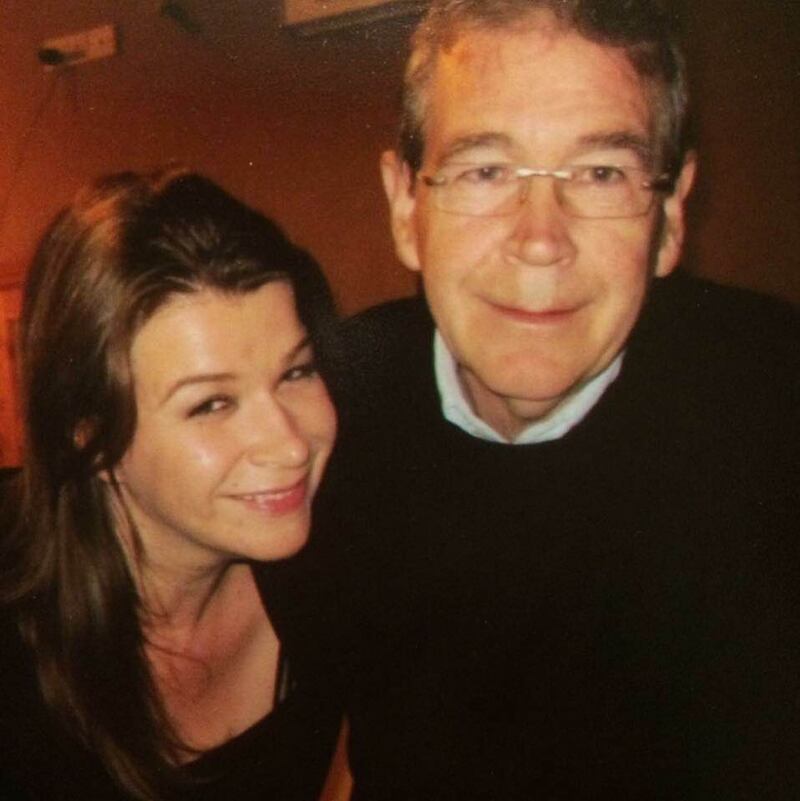 Catherine Fowler with her Dad, who had ‘excruciating pain in his back, chest and abdomen’.