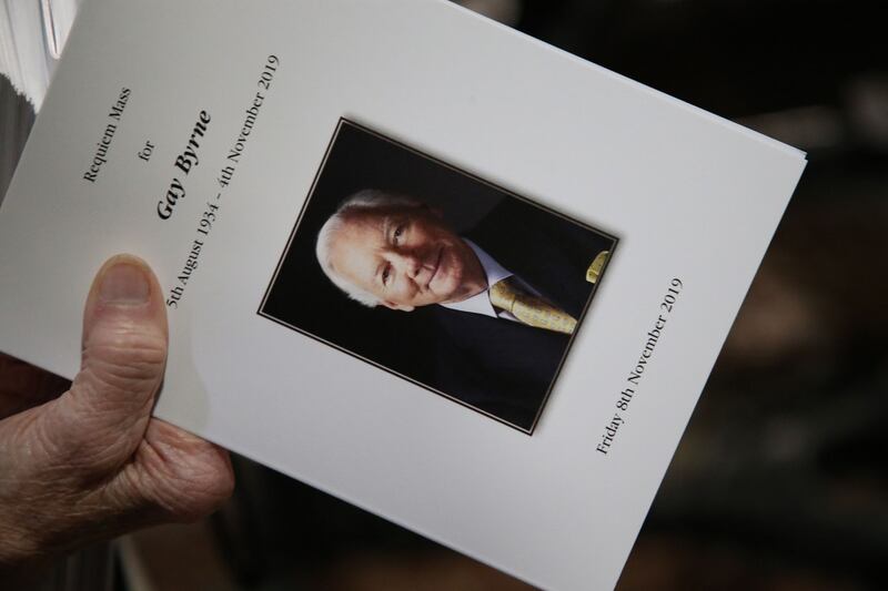 Gay Byrne: 1934-2019.  Photograph: Nick Bradshaw