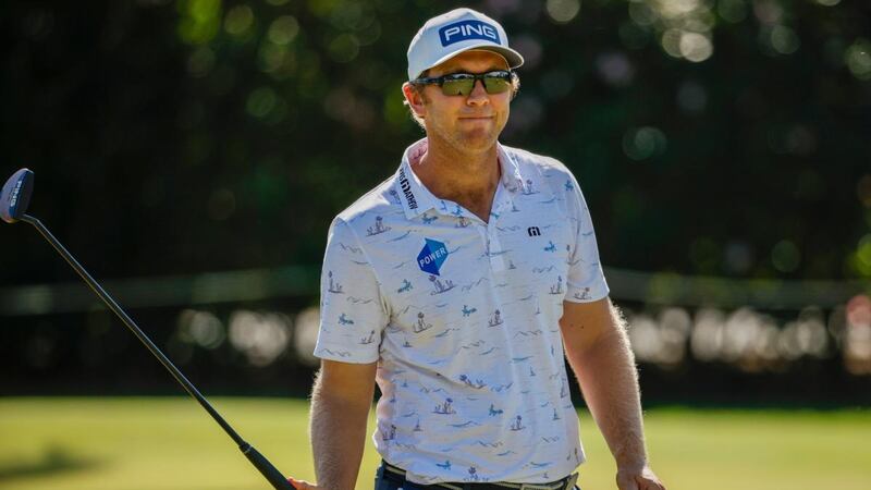 Séamus Power of Ireland reacts on the sixth hole during the final round of the Sony Open in Hawaii at Waialae Country Club in Honolulu, Hawaii. Photograph: Cliff Hawkins/Getty Images