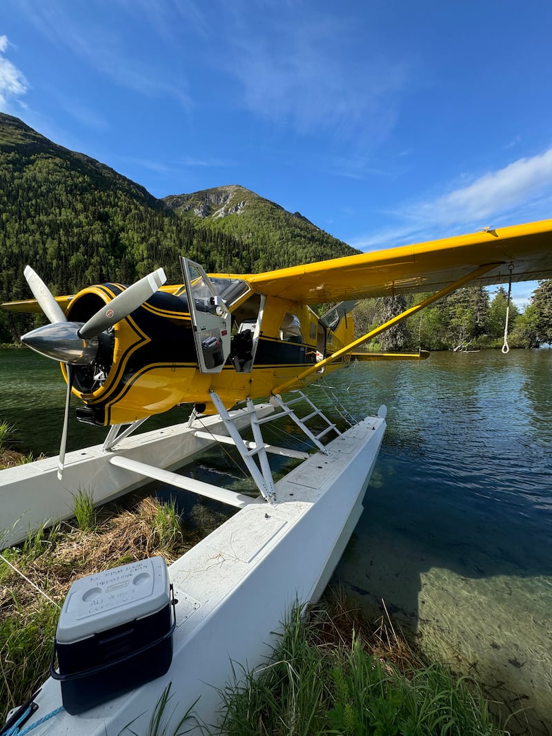 The seaplane in which Seán Killeen and Joe Beardmore were travelling in before it crashed