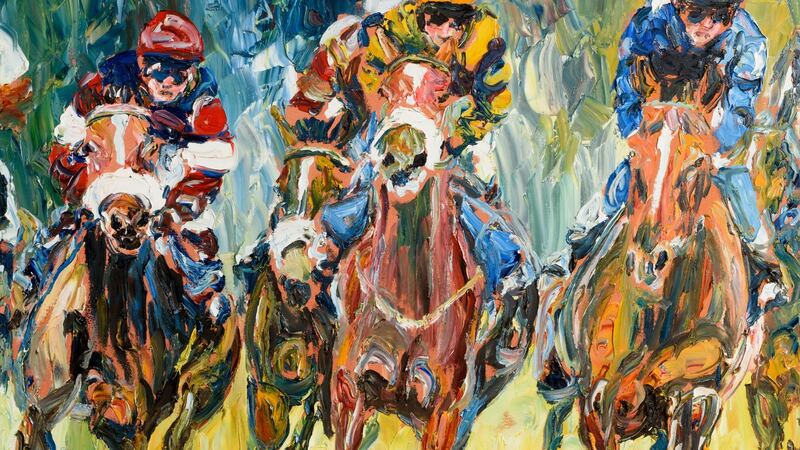 Top attraction: ‘Turning for Home’ by Liam O’Neill, an oil-on-canvas  estimated at €10,000-€15,000