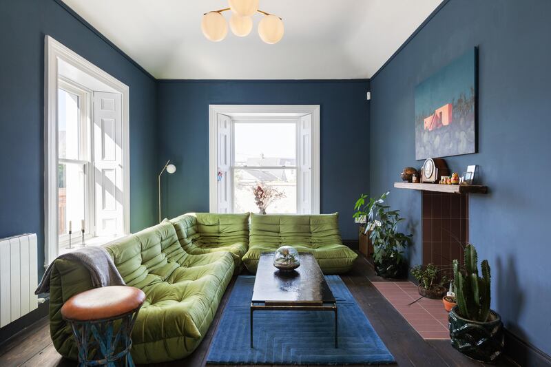 Livingroom lies on a mezzanine