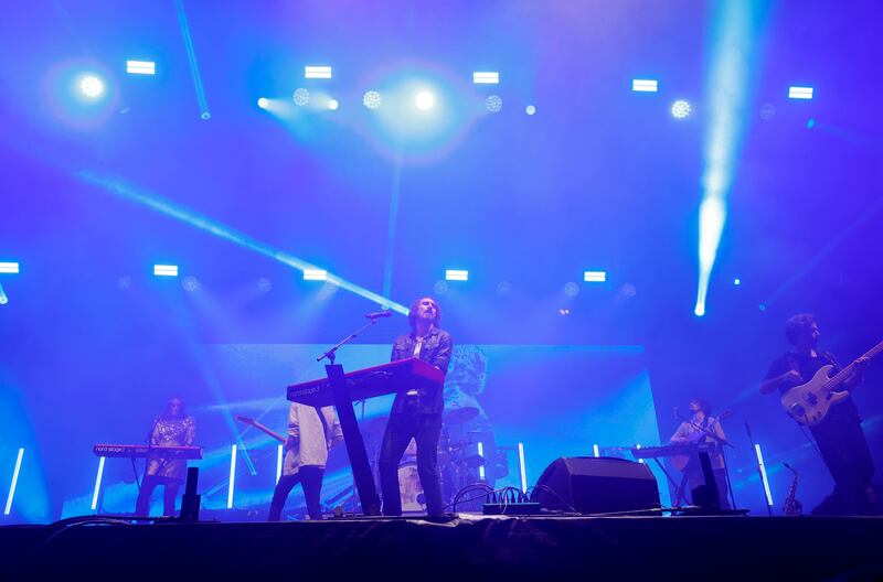 The Coronas performing at Electric Picnic on Saturday. Photograph: Alan Betson