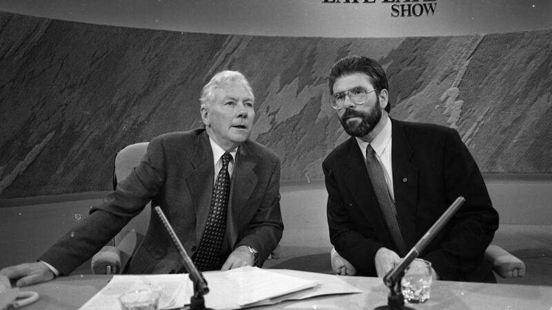 Gay Byrne called Gerry Adams the “most controversial man in Ireland”. Photograph: Independent News and Media/Getty