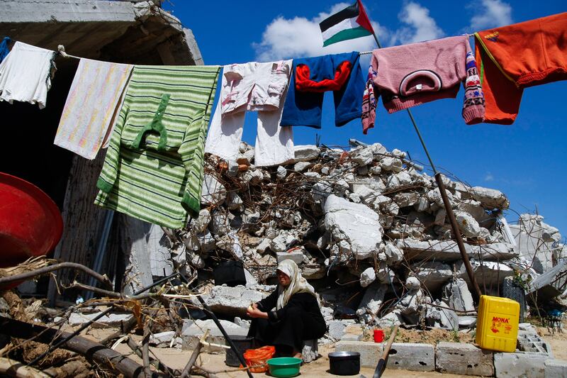 One of Eman Mohammed's photographs from What Lies Beneath the Rubble