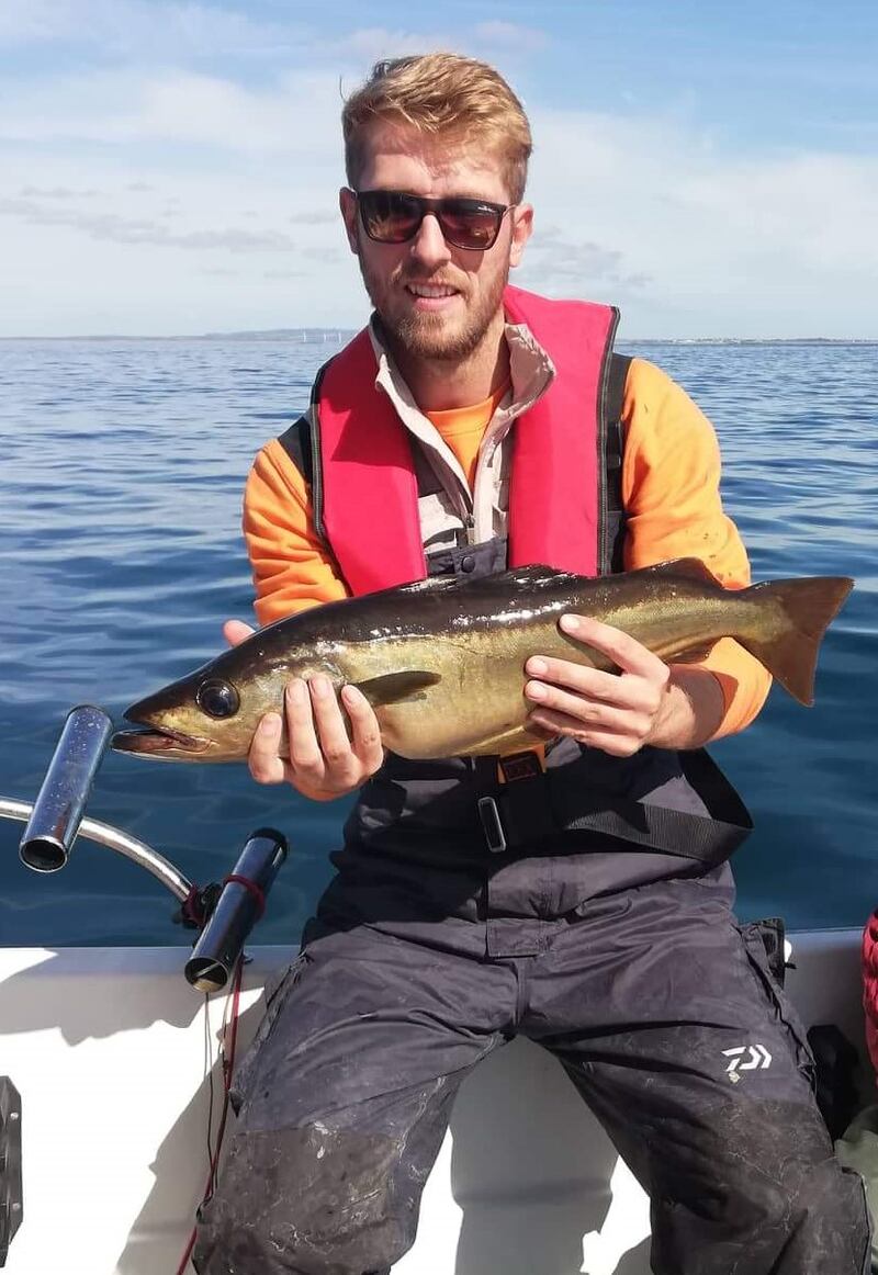 Mallow angler Billy Kavanagh with a 3lb trout during the final week of the season on Corrib.