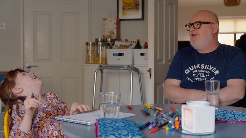 Oonagh Holden and her father Fraser, who lives with motor neuron disease