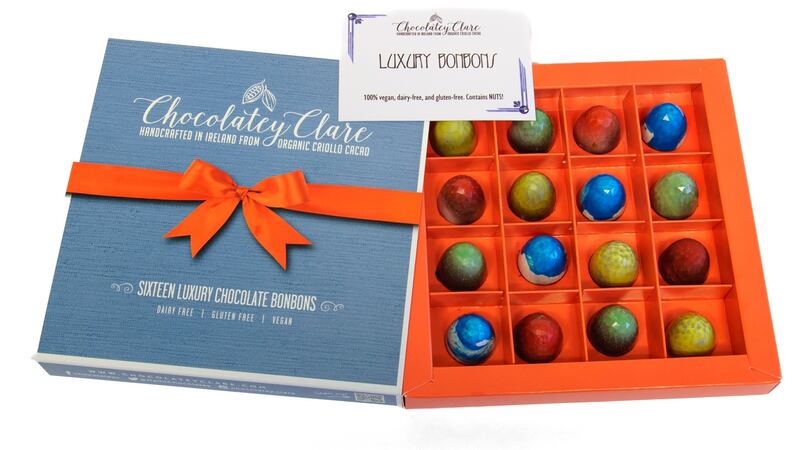 Vegan chocolate bonbons by Chocolatey Clare, 16 bonbons