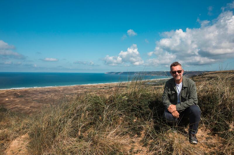 Fionn Davenport at the Dunes of Biville, Normandy