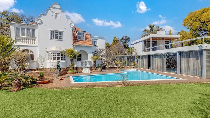 Johannesburg in South Africa: A five-bedroom house with a pool and five-car garage.