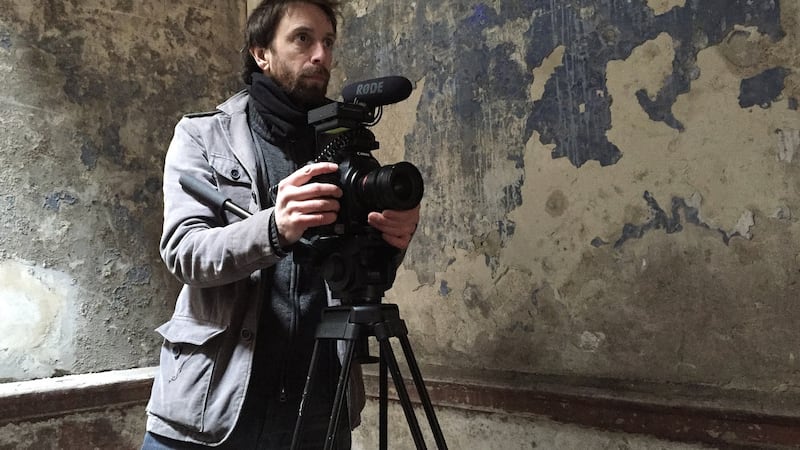 Paddy Cahill filming