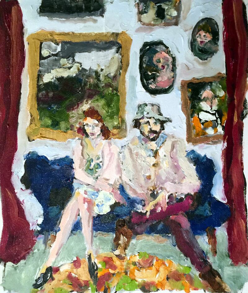 Bradley Wood’s painting of Rebecca O’Connor and Will Govan