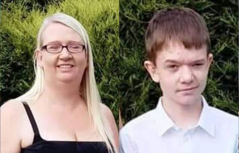 Catherine O’Donnell (39) and her 13-year-old son James Monaghan