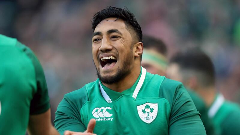 Bundee Aki has been one of Ireland’s standout players of the Championship so far. Photograph: Billy Stickland/Inpho