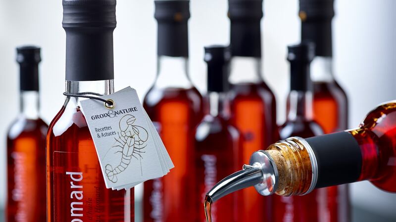 Lobster oil  made on the island of Groix, off the Brittany coast, which is sold in Fallon & Byrne