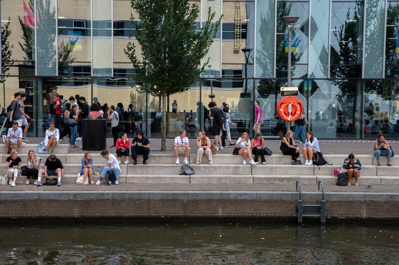 Students at the University of Amsterdam. Photograph: iStock