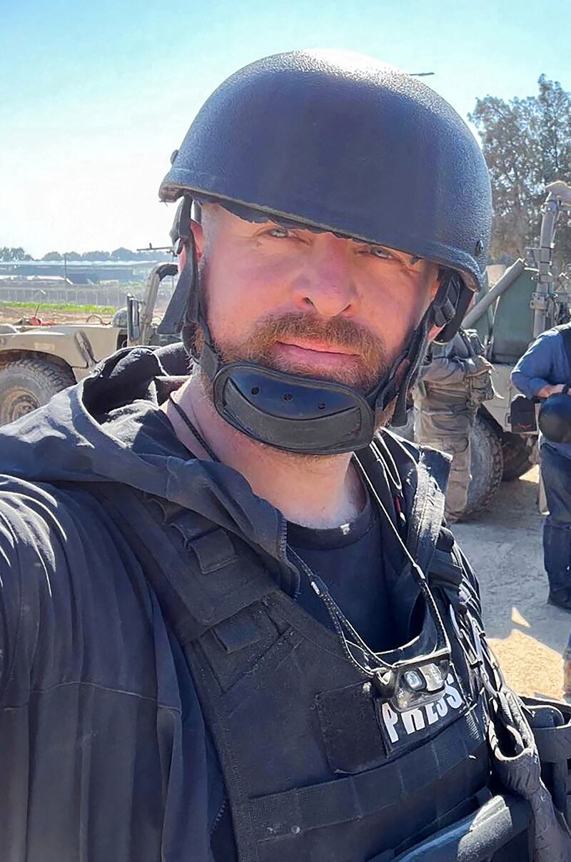 Safety adviser and former soldier Ryan Evans. Photograph: Ryan Evans/Reuters/PA Wire 

 