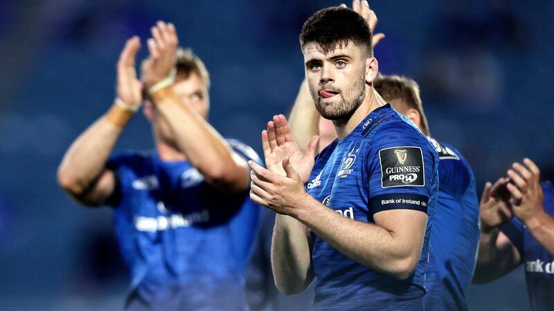 Andy Farrell on Leinster’s Harry Byrne: ‘He has an array in his attacking kicking game because his vision is very good.’ Photograph:  Laszlo Geczo/Inpho