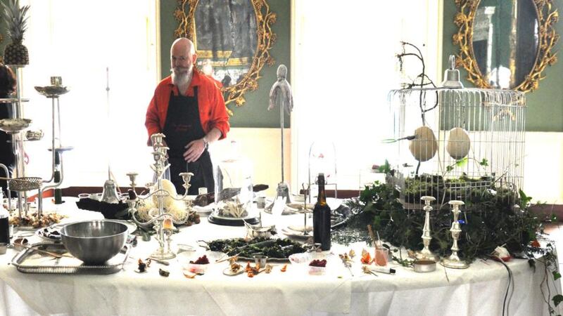 A matter of taste: Mick O’Shea of the Domestic Godless, in a performance at Castletown House, in Co Kildare