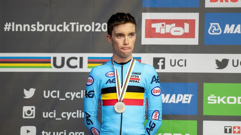 Bjorg Lambrecht died on Monday during the Tour of Poland. Photo: Daniel Kopatsch/EPA