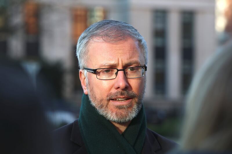 Green Party leader Roderic O'Gorman bet his Coalition partners to revealing the date of the general election. Photograph: Sam Boal/Collins Photos 