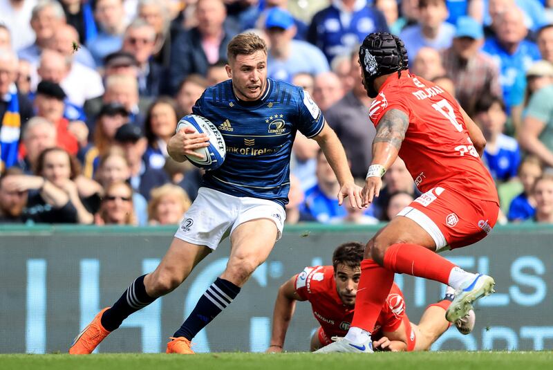 Jordan Larmour is one of the few players who started for Leinster in the 2018 Champions Cup final still playing with the club. Photograph: Dan Sheridan/Inpho