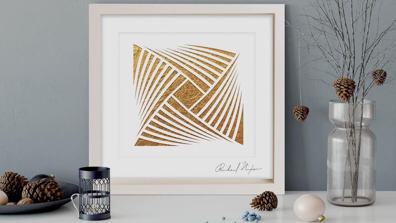 Cremation art: a small amount of a person’s cremated remains are mixed with gold-leaf and used to create an artwork.