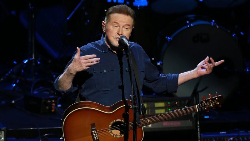 Irish love: Don Henley of The Eagles on stage at  the 3Arena, Dublin, on Saturday night. Photograph: Crispin Rodwell for The Irish Times