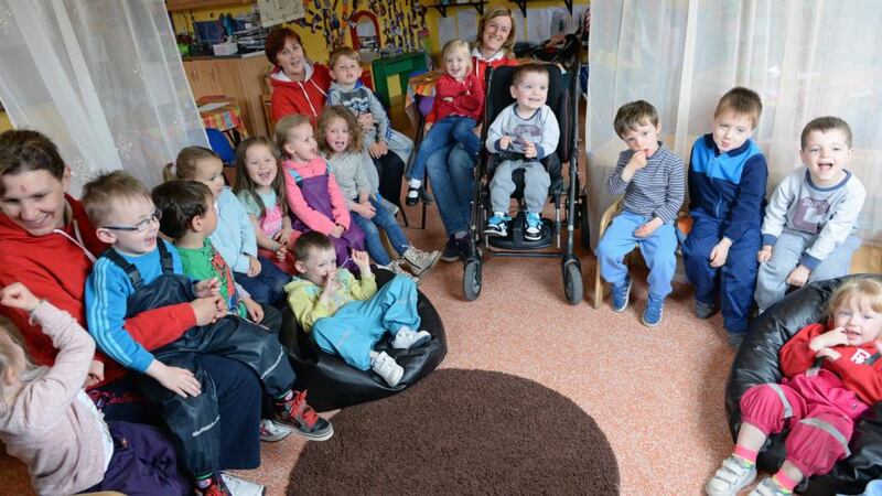 Children attending the ABC Club pre-school in Dunboyne, Co Meath. Photograph: Eric Luke