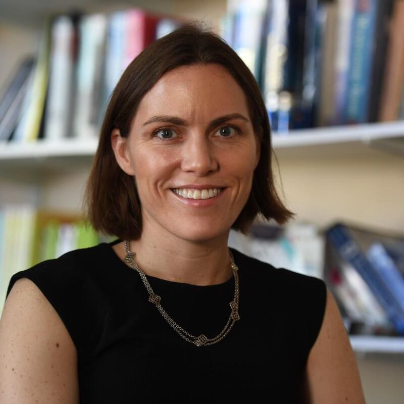 Prof Emily Oster: ‘I think my skin has thickened a lot over the last year.’ Photograph: Don Emmert/AFP via Getty Images