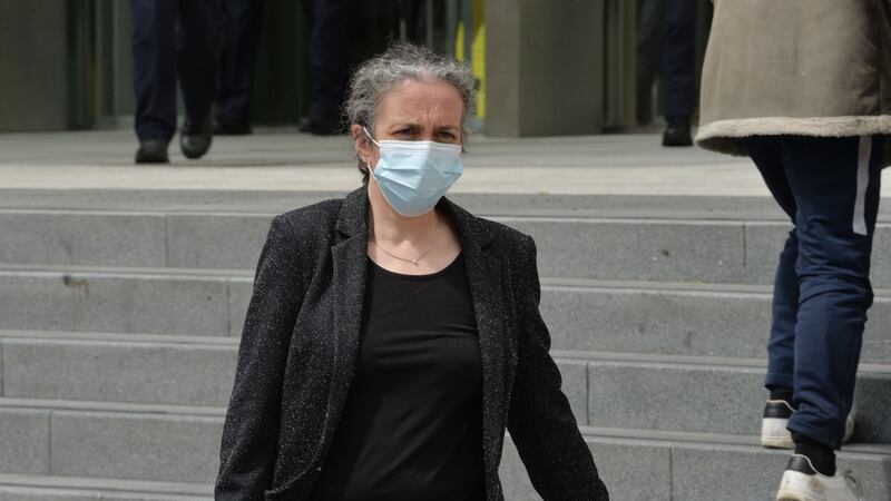 Psychiatrist Dr Brenda Wright is pictured outside the Criminal Courts of Justice after giving evidence in the trial of Deirdre Morley. Photograph: Alan Betson/The Irish Times.