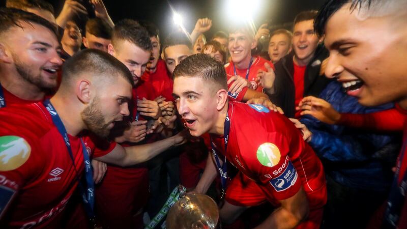 Oscar Brennan’s presence in midfield was key for Shels last year. Photograph: Ryan Byrne/Inpho