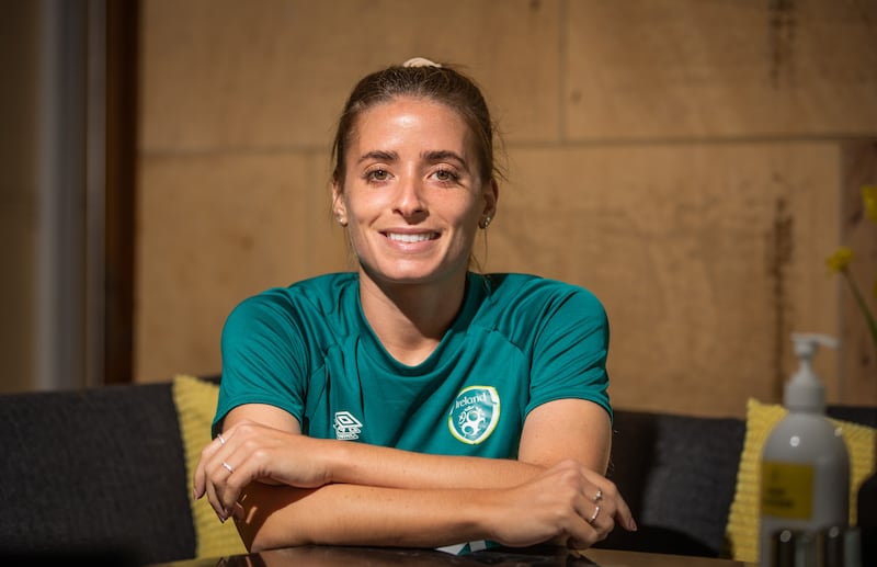 Republic of Ireland player Chloe Mustaki. Photograph: Evan Treacy/Inpho                    