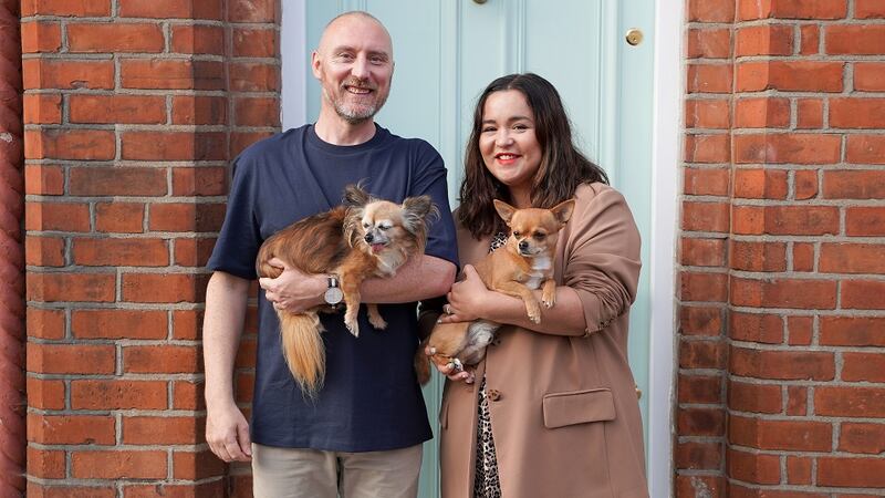 A new front door was one of several home improvements the couple made during lockdown.
