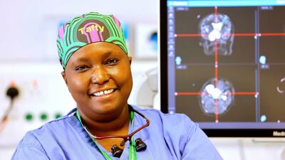 Ireland’s first female paediatric neurosurgeon,Tafadzwa Mandiwanza (AKA Taffy) in Temple St Hospital. Photograph: Alan Betson