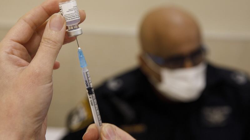 European Medicines Agency has recommended approval for the rollout of the Covid vaccine developed by Pfizer and BioNTech. Photograph: Kobi Wolf/Bloomberg