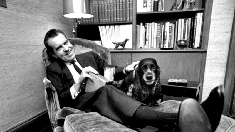 Prez’s best friend: Richard Nixon with his dog Checkers. Photograph:  Bob Gomel/Life Images Collection via Getty Images