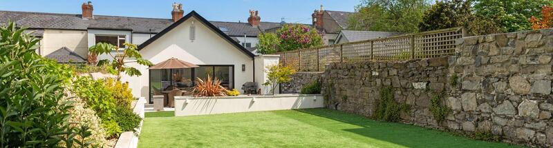 Rear garden and garden room
