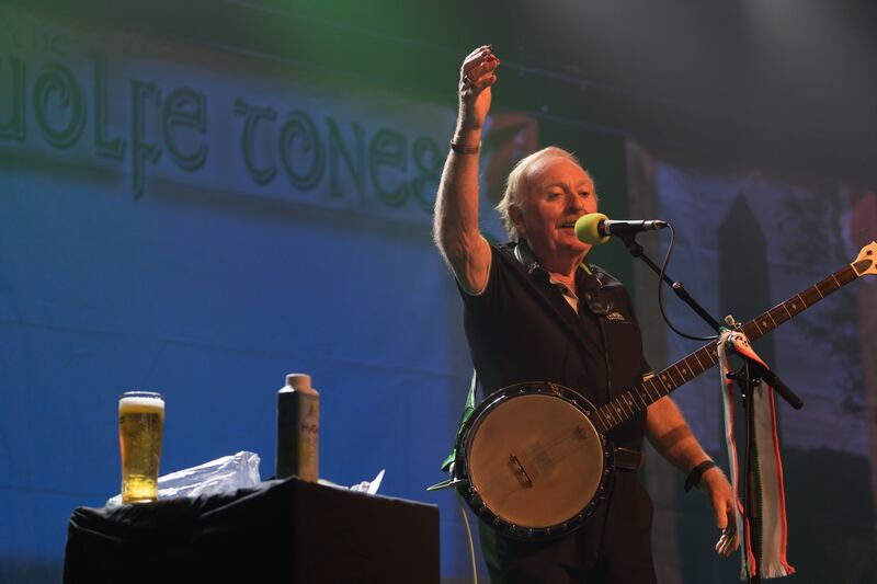 Brian Warfield of The Wolfe Tones. Photograph: Barry Cronin