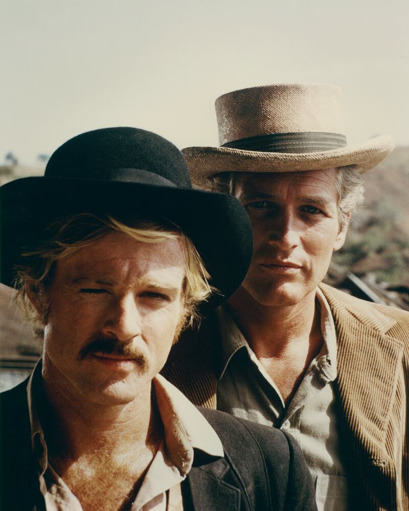 Redford (left) as The Sundance Kid and Paul Newman as Butch Cassidy in a publicity still for the western film 'Butch Cassidy and the Sundance Kid', 1969. Photograph: Silver Screen Collection/Getty
