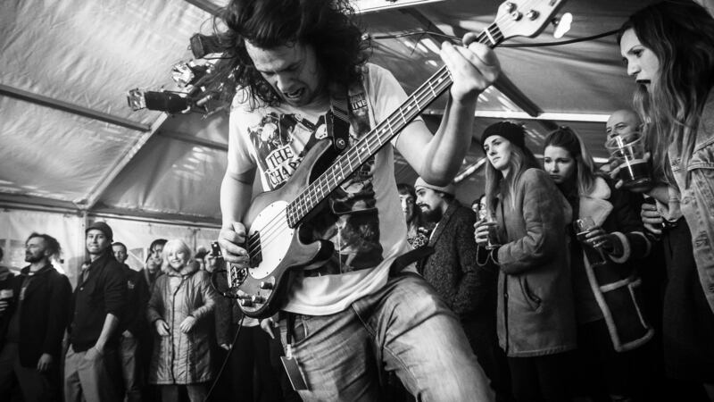 Guitarist Joe Panama and Overhead, the Albatros at the Workmen’s Club on December 28th and 29th