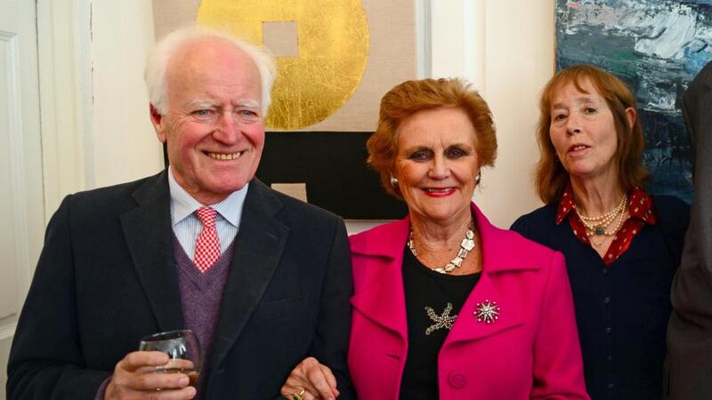 Consuelo O’Connor (centre) with Desmond Guinness and Penny Guinness. Her access was enviable: high-profile people from the professions of law, media, church, arts, State, education, and business all talked to her. Photograph: Eric Luke