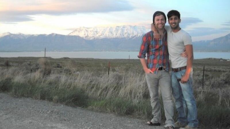 Tan France, right, with  husband Rob France