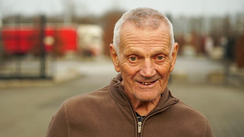 Ivan Smechenko (77) travelled to Ireland on his own with no family left in Ukraine. Photograph: Enda O’Dowd