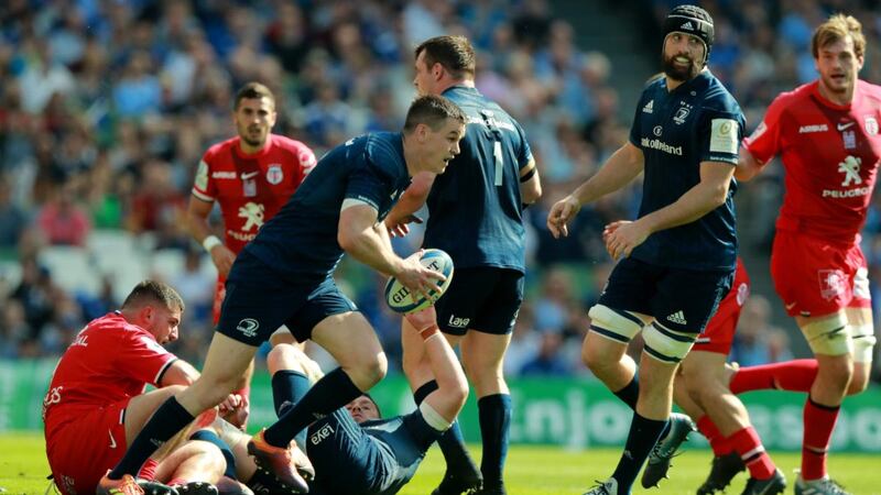 Johnny Sexton in action during Leinster's win over Toulouse. Photograph: David Rogers/Getty