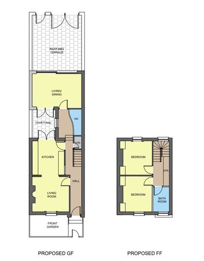 After: Wallace's proposed floor plan for 16 Carlingford Road